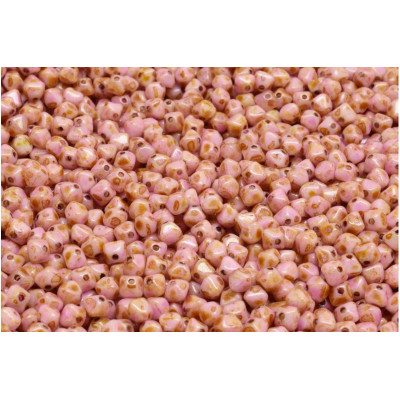 Pink Picasso Bicone Beads 4x4mm 02010-65323 | Rutkovsky