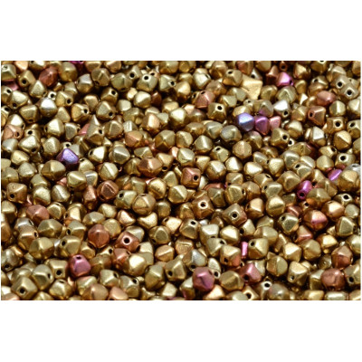 Matte Gold Bicone Beads 4x4mm 00030-01610 | Rutkovsky