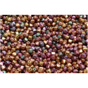 Bicone Beads 4x4mm Copper Iris 01640 | Vetro Ceco