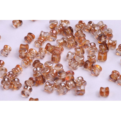 Preciosa Pellet Beads 4x6mm Crystal Venus 23401 | Czech Glass