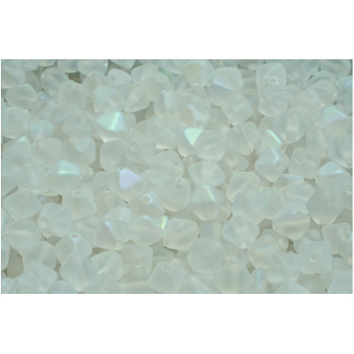 Bicone Beads 6x6mm Matte Crystal AB 00030-84100-28701