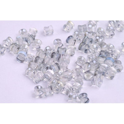 Preciosa Pellet 4x6mm Crystal Laguna 00030/23701 | Czech Beads