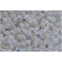 Czech Glass Bicone Beads White AB 6mm 02010-28701