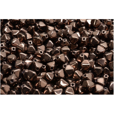 Bicone Beads 6x6mm Jet Bronze 23980-15726 | Rutkovsky