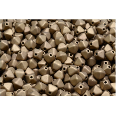 Bicone Beads 6x6mm Metallic Bronze 90215 | Rutkovsky
