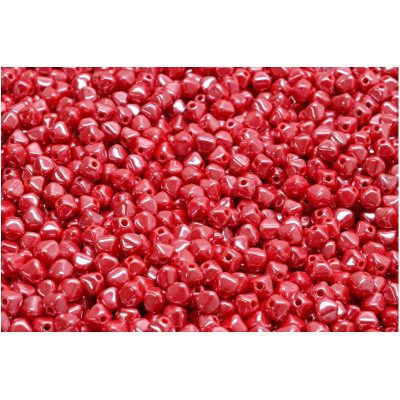 Bicone Beads 4mm Opaque Red 93200-14400 | Rutkovsky