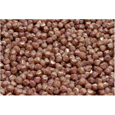 Mauve Picasso Bicone Beads 4x4mm 13010-15496 | Rutkovsky