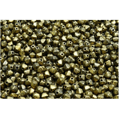 Bicone Beads 4x4mm Antiqued Gold 23980-79410 | Rutkovsky