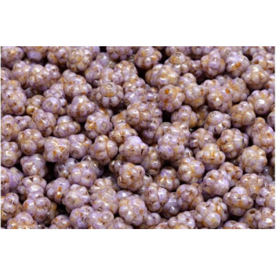 Spinner Beads 6x6mm Lavender Picasso 65328 | Rutkovsky