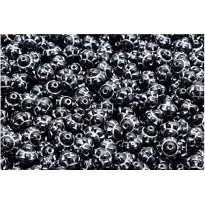 Spinner Beads Black White Wash 23980-54201 6mm | Rutkovsky