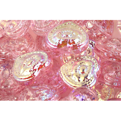 Heart Beads no. 5922 - Aurora Rosé Luster