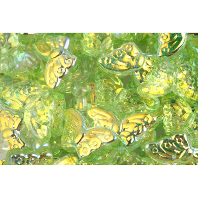 Butterfly Beads no. 5925 - Radiant Iridescent Lime Green