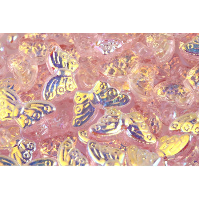 Butterfly Beads no. 5926 - Iridescent Rosy Aurora