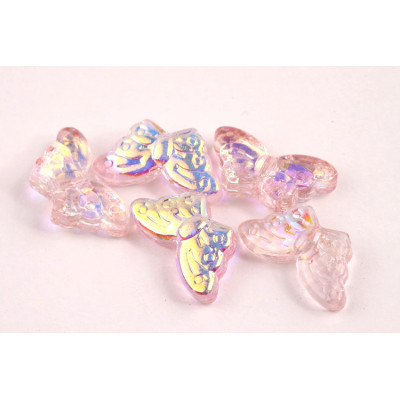Butterfly Beads no. 5926 - Iridescent Rosy Aurora