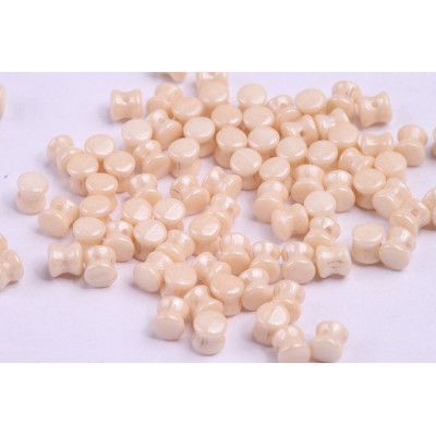 Preciosa Pellet Beads 4x6mm Champagne Luster 14431 | Czech Glass
