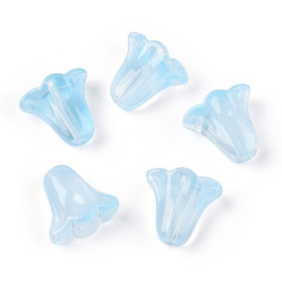 Flower Beads no. 6055 - Ethereal Sky Blue