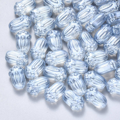 Bud Beads no. 6060 - Frosted Icy Blue Bloom