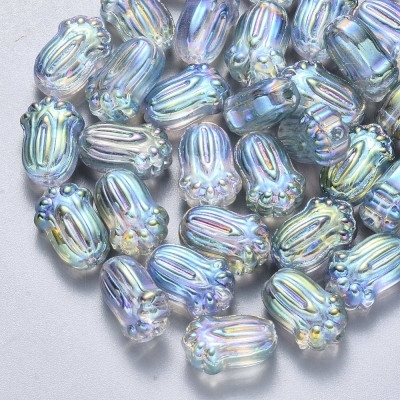 Bud Beads no. 6061 - Iridescent Ethereal Sky Blue