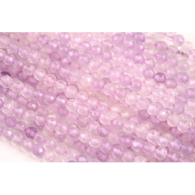 Faceted Lavender Amethyst Mineral Beads no. 363 - Soft Ethereal Lilac