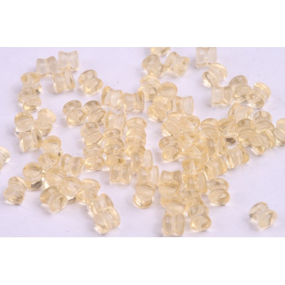 Preciosa Pellet Beads 4x6mm Light Topaz 10020 | Czech Glass