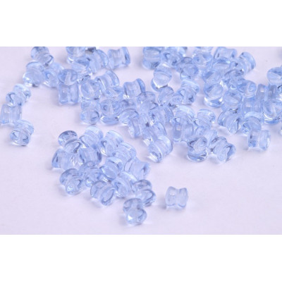 Preciosa Pellet Beads 4x6mm Light Sapphire 30020 | Czech Glass
