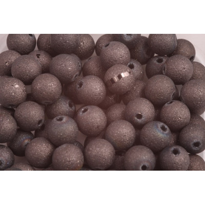 Round beads no. 2536 - Sparkling Bronze Earth