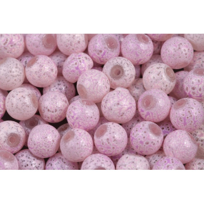 Round Beads no. 4313 - Lilac Stone Mist
