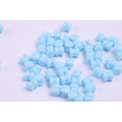 Preciosa Pellet Beads 4x6mm Turquoise Opaque 63020 | Czech Glass