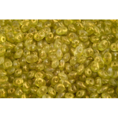 Matubo Superduo 2.5x5mm Peridot Gold 00030/54208 | Czech Glass Beads