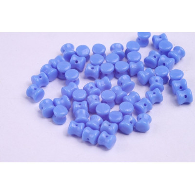 Czech Glass Pellet Beads Blue Opaque 33100 4x6mm | Preciosa
