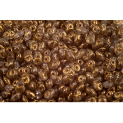 Matubo Superduo Gold Beads 2.5x5mm 00030/54213 | Czech Glass