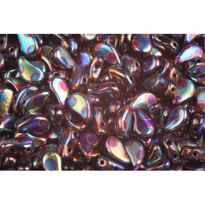 Paisley Duo no. 160 - Iridescent Summer Rainbow Dots