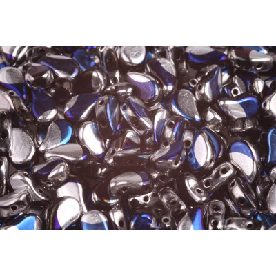 Paisley Duo no. 163 - Mystic Blue Lunar Glow