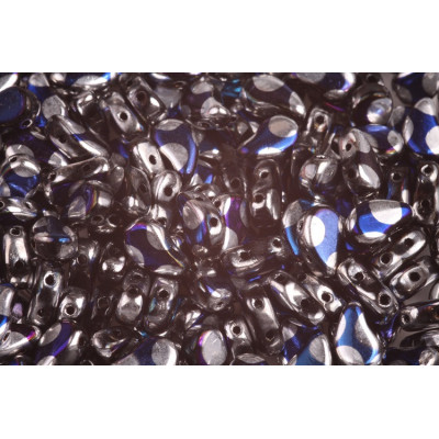 Paisley Duo no. 165 - Celestial Blue Moon Dots