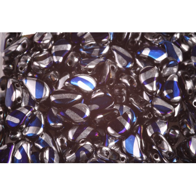 Paisley Duo no. 166 - Midnight Blue Moon Luster