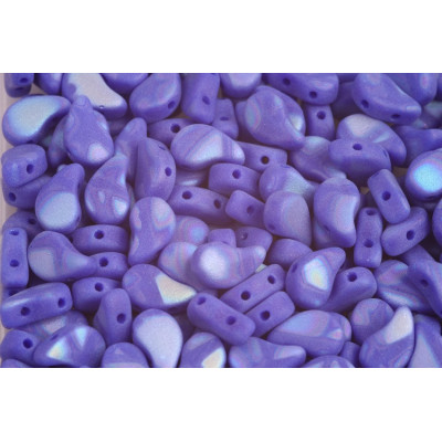 Paisley Duo no. 168 - Frosted Batik Iris Blue