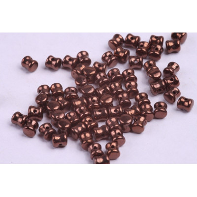 Preciosa Pellet Beads 4x6mm Jet Bronze Luster 23980/14415