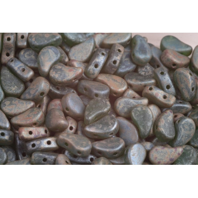 Paisley Duo no. 173 - Matte Emerald Rembrandt Green