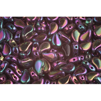 Paisley Duo no. 188 - Mystic Jet Red Iris