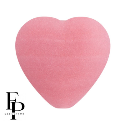 Matte Pink Czech Glass Heart Beads 15x16mm (4pcs) | FP Selection