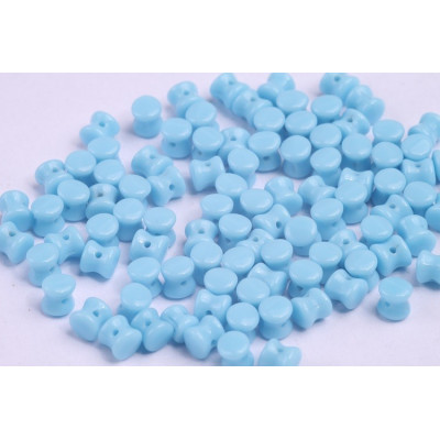 Preciosa Pellet Beads 4x6mm Turquoise Blue 63030 | Czech Glass