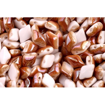 Matubo GemDuo 8x5mm Chalk Celsian 03000/22501 | Czech Glass Beads