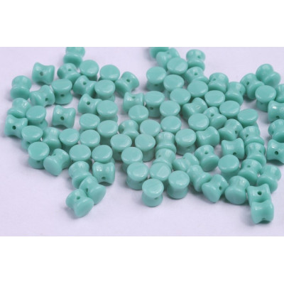 Czech Preciosa Pellet Beads 4x6mm Turquoise Green 63130 | 30pcs