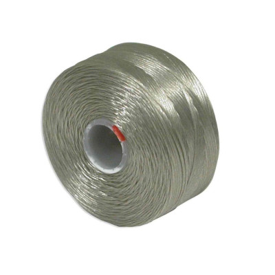 S-lon AA Nylon Beading Thread 0.09 mm Silver AS - 68m Spool