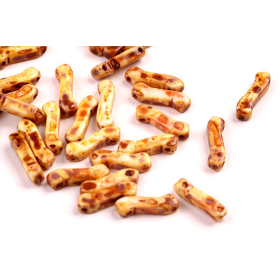 Matubo Z Beads 10mm Beige Picasso 03000/86805 | Czech Glass