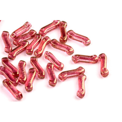 Matubo Z Bead 10mm Pink Metallic 00030/14495 | Czech Glass