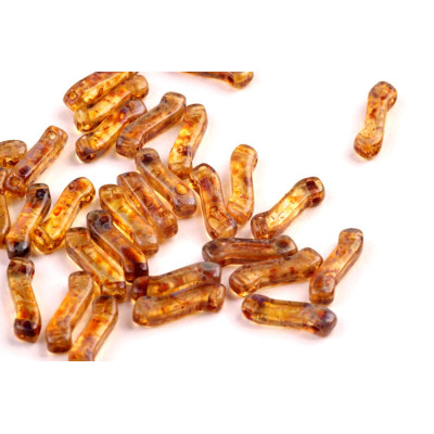 Matubo Z Beads 10mm Honey Picasso 00030/86805 | Czech Glass Beads