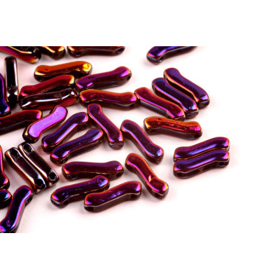 Matubo Z Bead 10mm Iridescent Violet 23980/29503 | 2-Hole Glass Beads