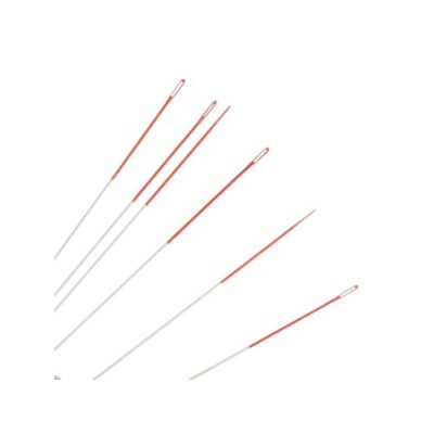 Beading Needle Size 12 with Red Eye for 15/0 Beads - 1 pc