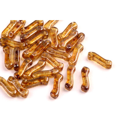 Matubo Z Beads 10mm Brown Picasso 00030/43400 | Czech Glass